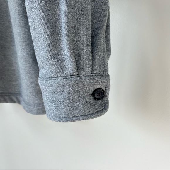 Brooks Brothers 1818 Men's Large Gray French Terry Shacket Cotton Shirt Jacket - Picture 4 of 9